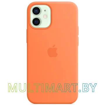 Чехол для телефона Apple MagSafe Silicone Case для iPhone 12 mini (кумкват) картинка 4